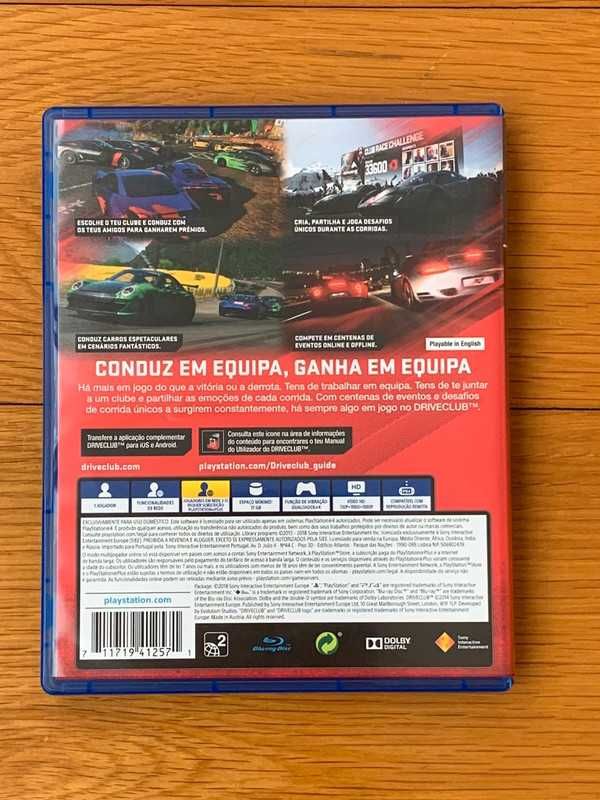 Jogo PS4 Driveclub Santa Marinha E São Pedro Da Afurada • OLX Portugal