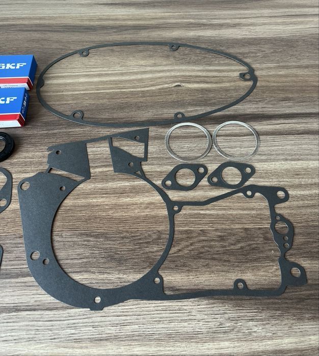 NOWY KOMPLET łożyska SKF uszczelniacze uszczelki JAWA 350 354 KYVACKA