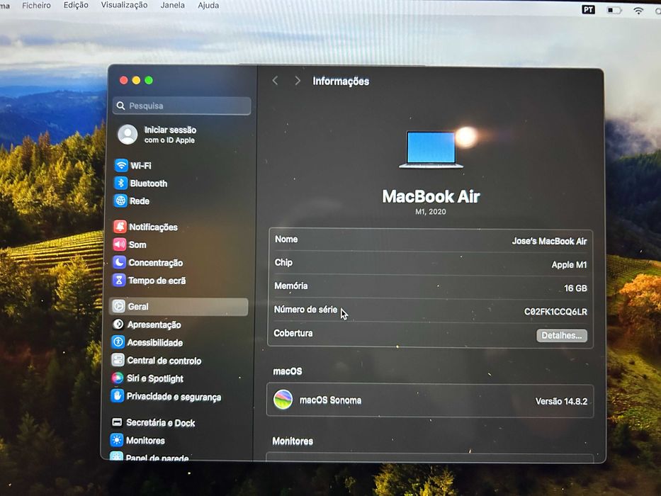 2020 Apple MacBook Air com Apple M1 Chip