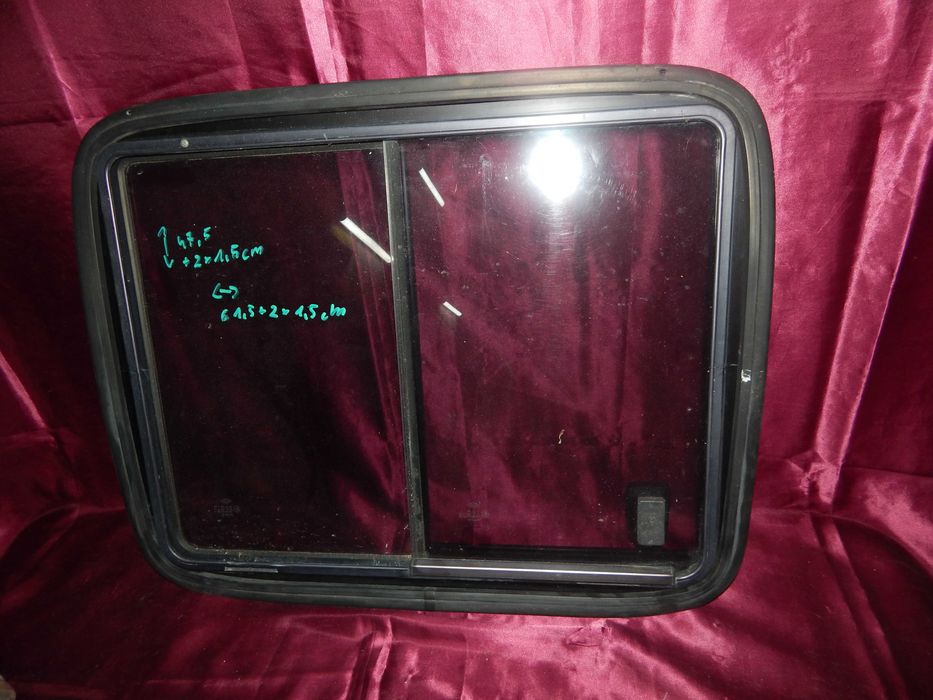 szyba karoseryjna boczna otwierana przesuwna mercedes vario kamper