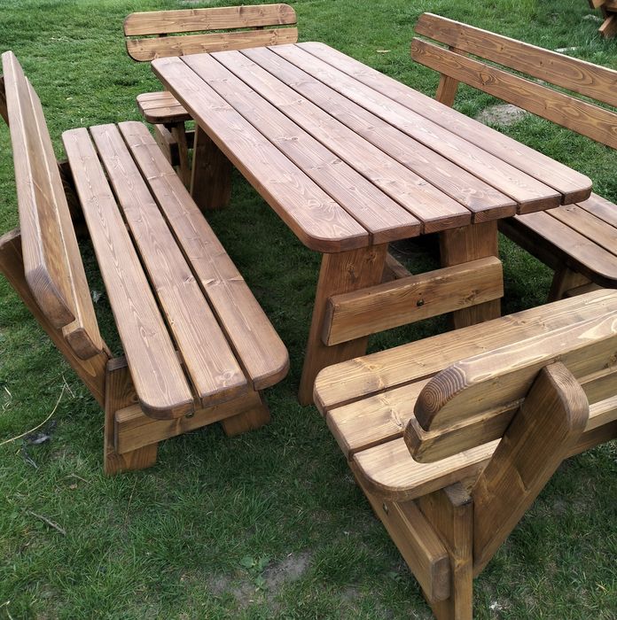 Meble ogrodowe swierkowe