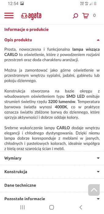 Lampa ring 40  i 60 cm