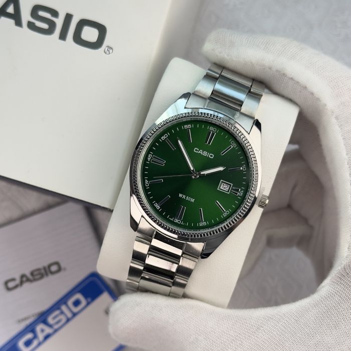 Годинник Casio MTP-1302 steel green з Упакуванням