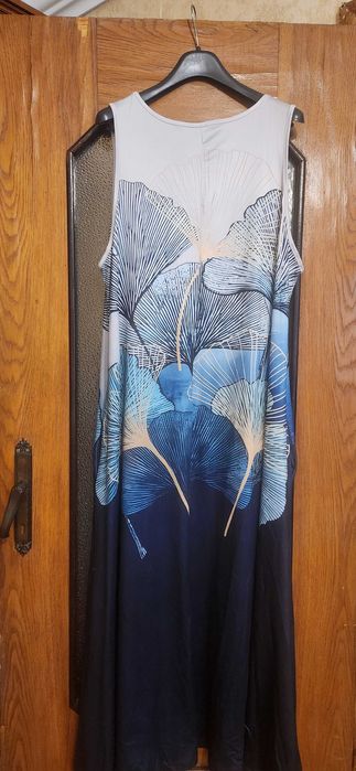 Длинное НОВОЕ летнее платье-майка 60 -62 размер