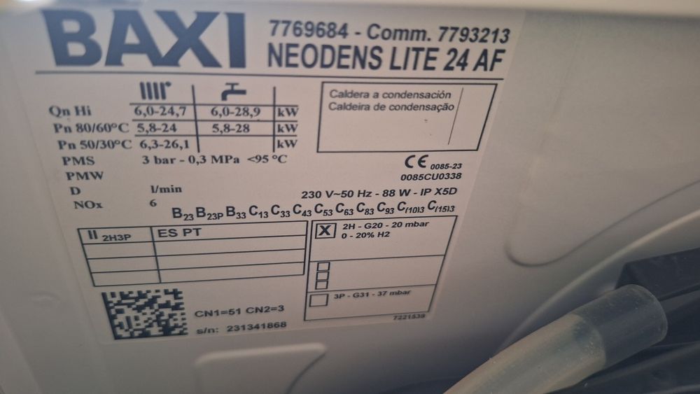 Caldeira Roca Baxi Neodens Lite 24 AF