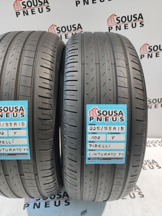 2 pneus semi novos 225-55R18 pirelli - Oferta dos Portes