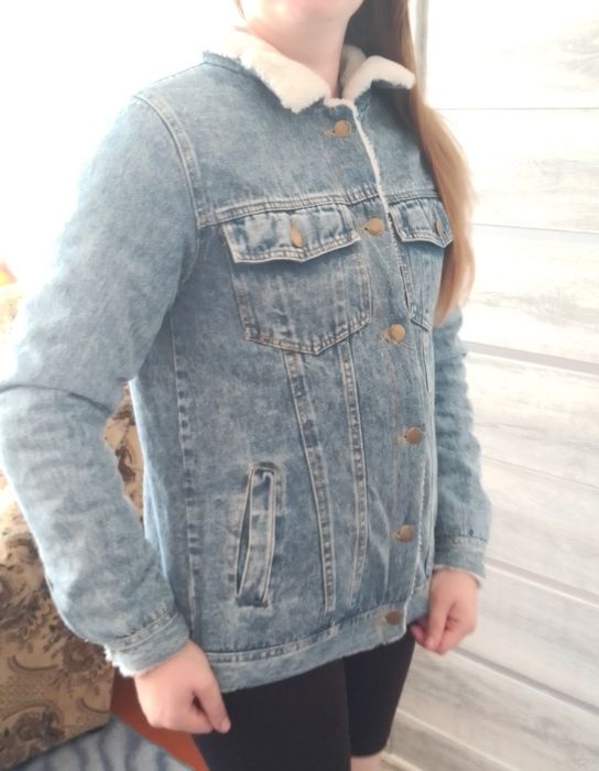 Джинсова куртка утеплена