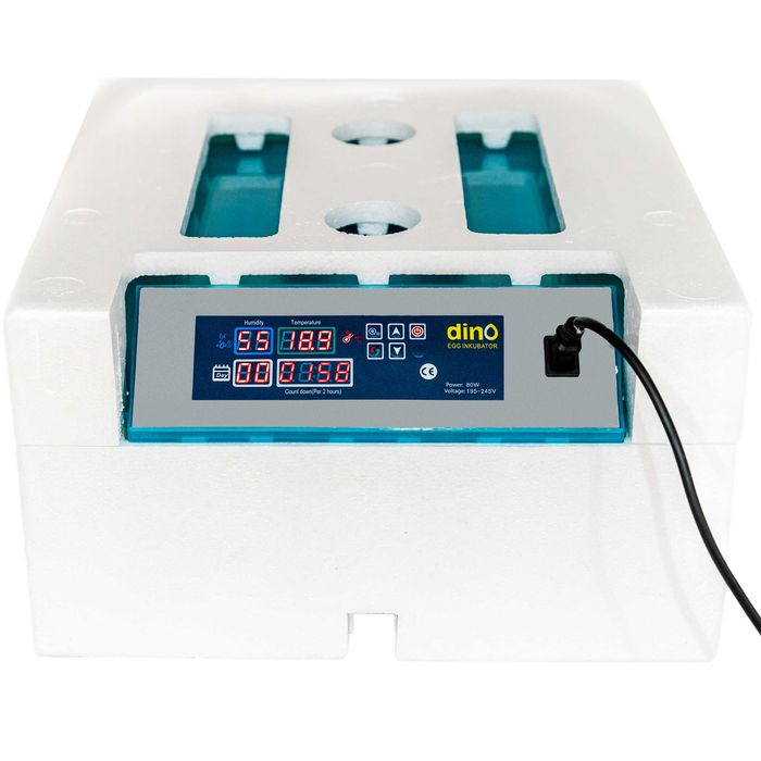 INKUBATOR Automatyczny DINO do 56 JAJ wylęgarka automat + MEGA ZESTAW
