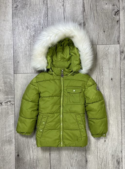 Moncler костюм комплект детский 5-6 лет зеленый зимний