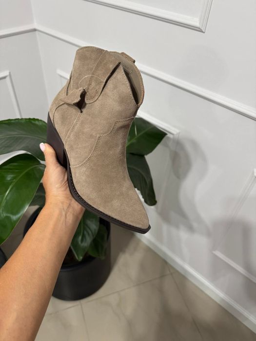 Kowbojki r. 38 skóra naturalna