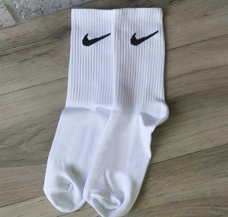 12 пар 250грн / Носки NIKE ADIDAS / Шкарпетки Найк ОПТ / Високі білі