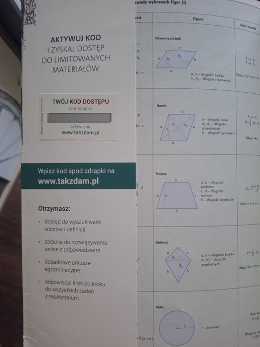 Repetytorium matematyka egzamin ósmoklasisty