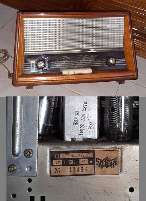 rádio Mediator antigo (para reparação ou coleção)