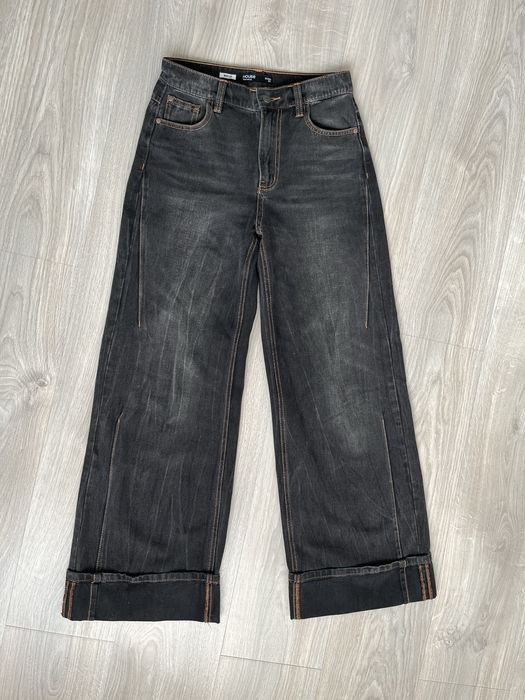 Джинси черные wide leg