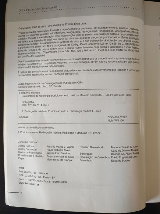 Guia Prático Radiologia  Posicionamento