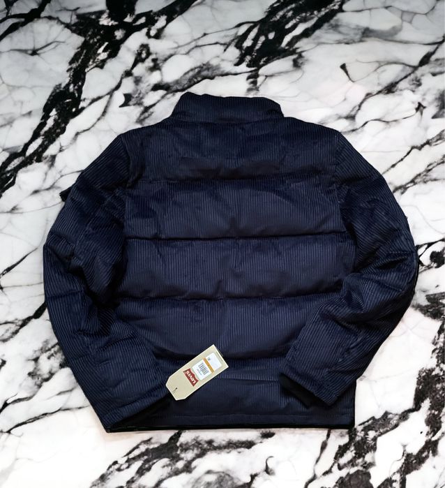 S 44 Levis вельветовий пуховик вельветовый куртка зимняя синяя