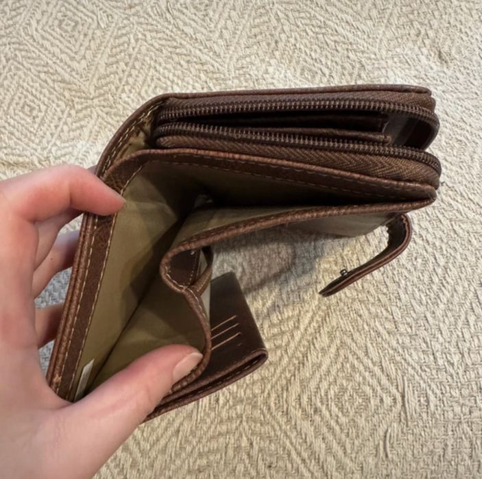 Męski portfel brązowy