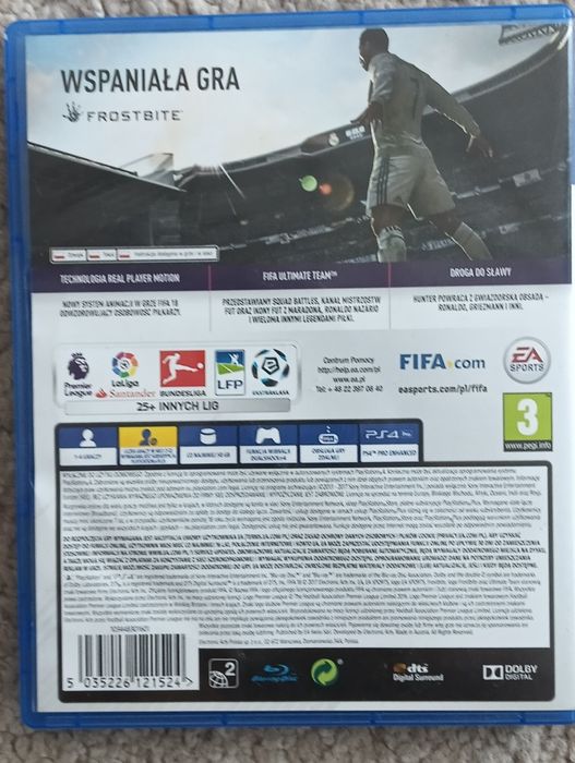 Fifa 18 Jogo	PS4	Playstation 4		Como novo!