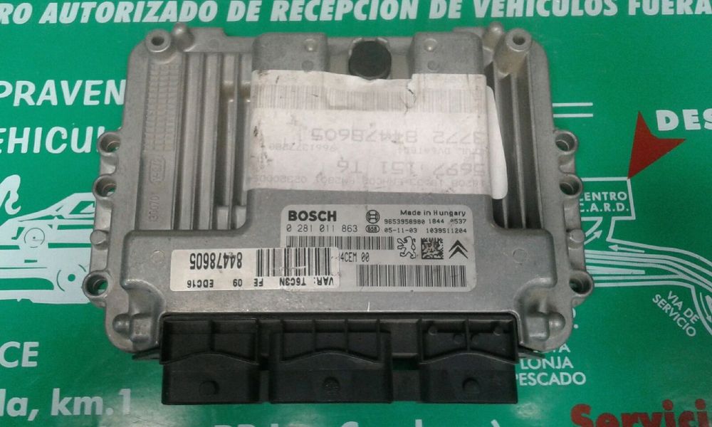 CENTRALINA MOTOR UCE PEUGEOT 307 BREAK 2006 -0281011863