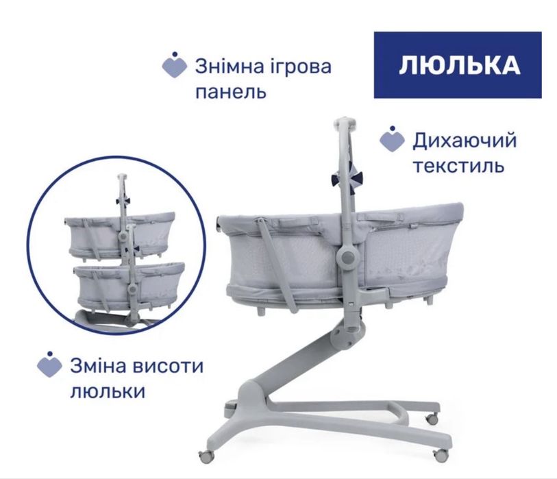 Кроватка-стілець Chicco 5 в 1 Baby Hug Pro
