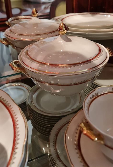 Conjunto de jantar, chá e café 100 peças porcelana