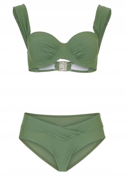 B.P.C bikini balkonetka z figami khaki ^38(75E)