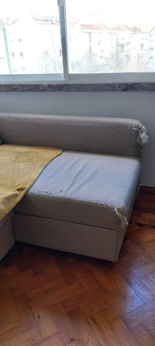 sofa chaise longue (QUASE DADO)