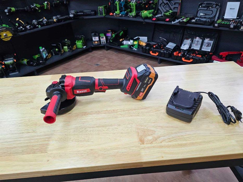 Мощная Болгарка Razor 125 круг с Акб 4.0 Ultra Прокрафт + Зарядка