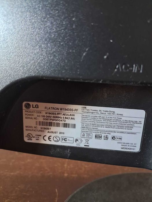 Продам монітор LG flatron 19