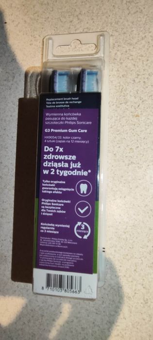 Końcówki Philips Sonicare G3 Zdrowsze dziąsła 4 szt  ORYGINAŁ