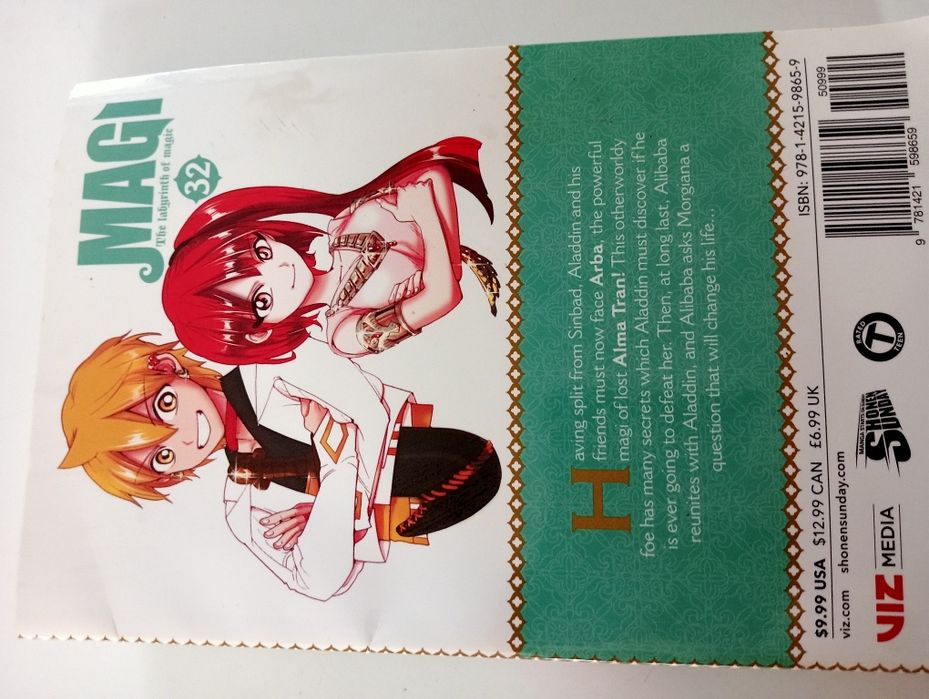 Magi, Vol. 32: The Labyrinth of Magic Ohtaka