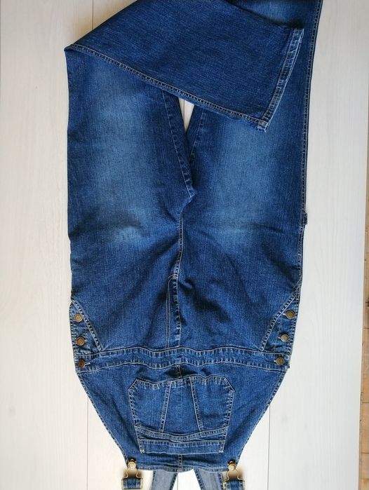 Джинсовий комбінезон для вагітних Motherline S розмір