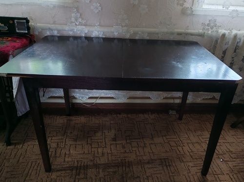 Кутова тумбочка під телевізор (ТВ) з полицями, коричнева