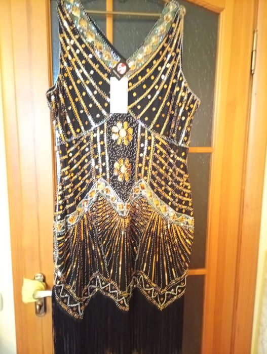 Вечірня сукня у стилі Чікаго 20-рр, 3ХЛ (на пишні форми)