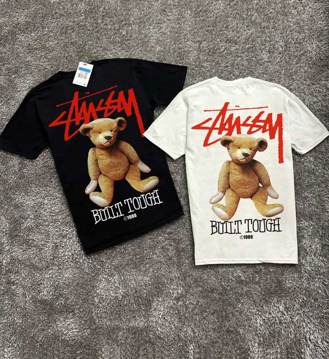 Cotton 100% | Новая Футболка Stussy Teddy | Стусси Большой Принт