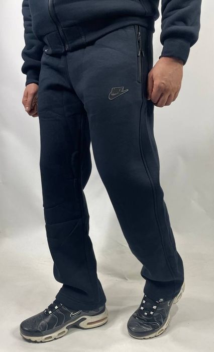 Мужские спортивные штаны Nike зимние теплые на флисе