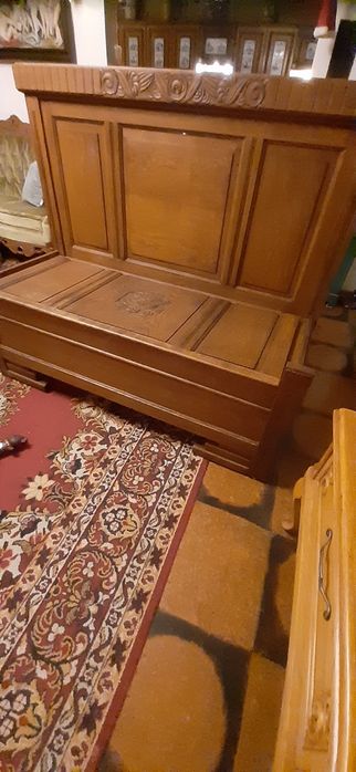 Ława drewniana że skrzynia