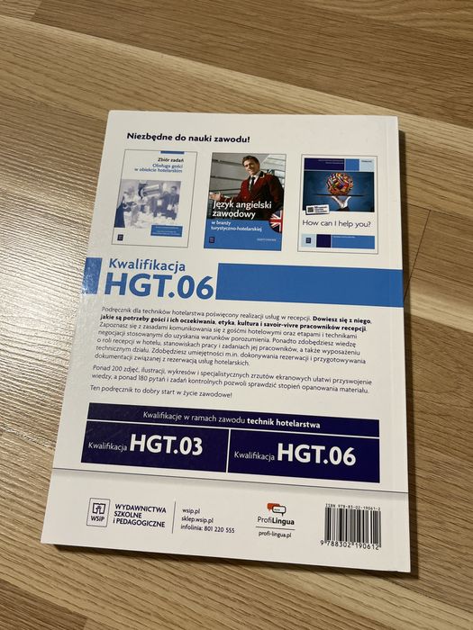 Podręcznik Realizacja usług w recepcji WSiP