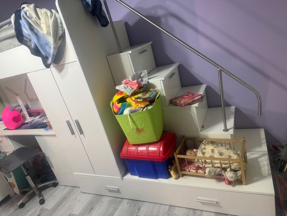 Łóżko Szafa Biurko meble komplet dla dzieci i młodzieży