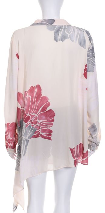JOHN ROCHA asymetryczna tunika koszulowa kwiaty 44