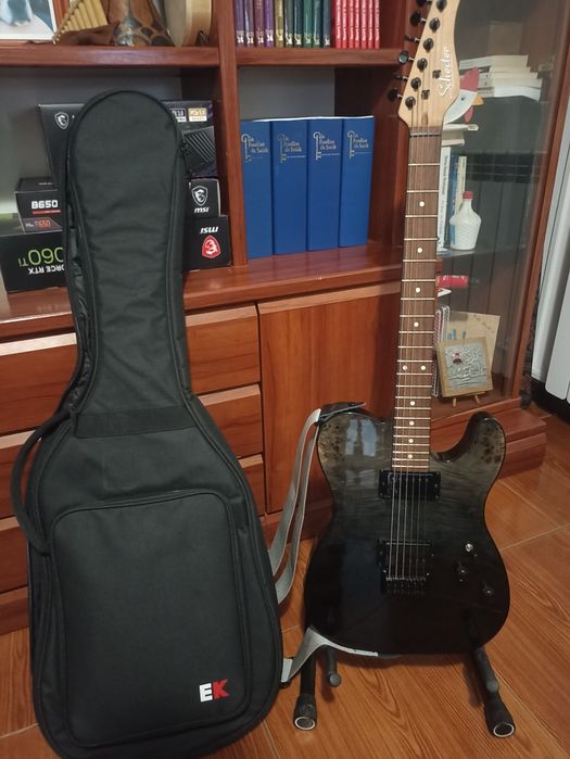 Guitarra Elétrica SCHECTER PT STANDARD Black Fade Burst Burl