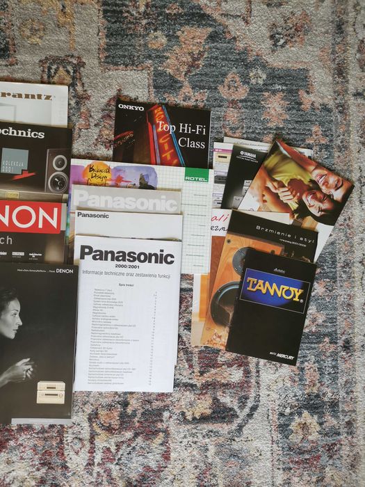 Katalog SONY TECHNICS DENON Philips ROTEL MARANTZ Panasonic katalogi