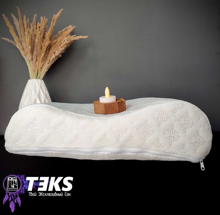 Подушка ОРТОПЕДИЧНА MEMORY з пам'яттю, меморі, латекс, віскоеластик