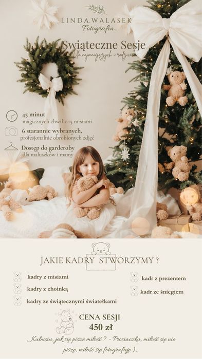 Sesja Świąteczna/ ciążowa pakiety od 400 zł/ Kraków