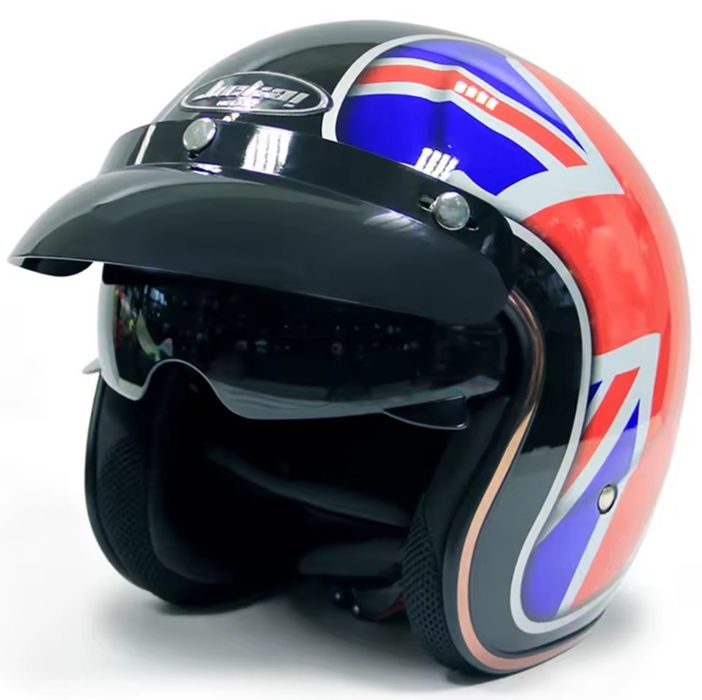 (NOVO) Capacete Mota vintage Chopper Harley