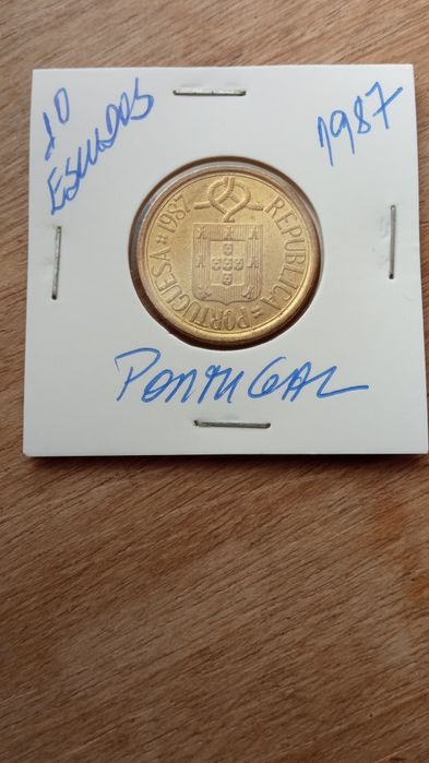 Moeda 10 escudos 1987