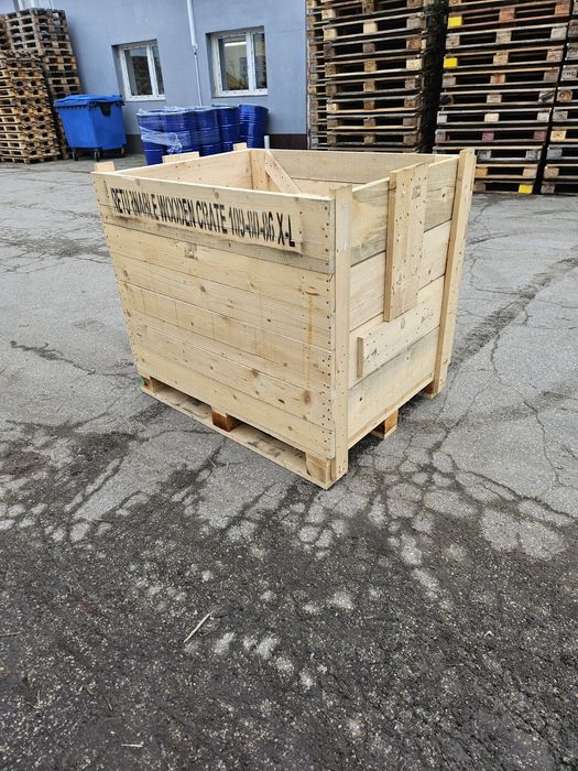 Skrzynia transportowa , drewniana
