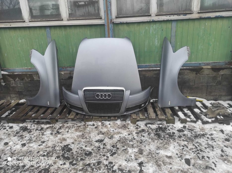 Audi A6 C6 LY7H maska zderzak błotnik lampa wzmocnienie pas
