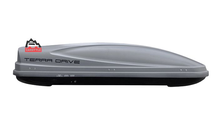 Автобокс на крышу Terra Drive 480 литров  БУ серый черный матовый 196*75*43 см двухст размер внешние 196x75x43 внутри 190x71x42 гарантия ремонт сервис