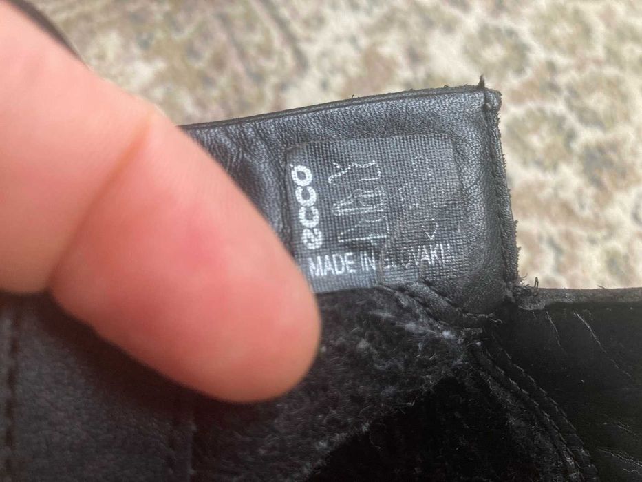 Теплі і шкіряні черевики Ecco 42р  сапожки